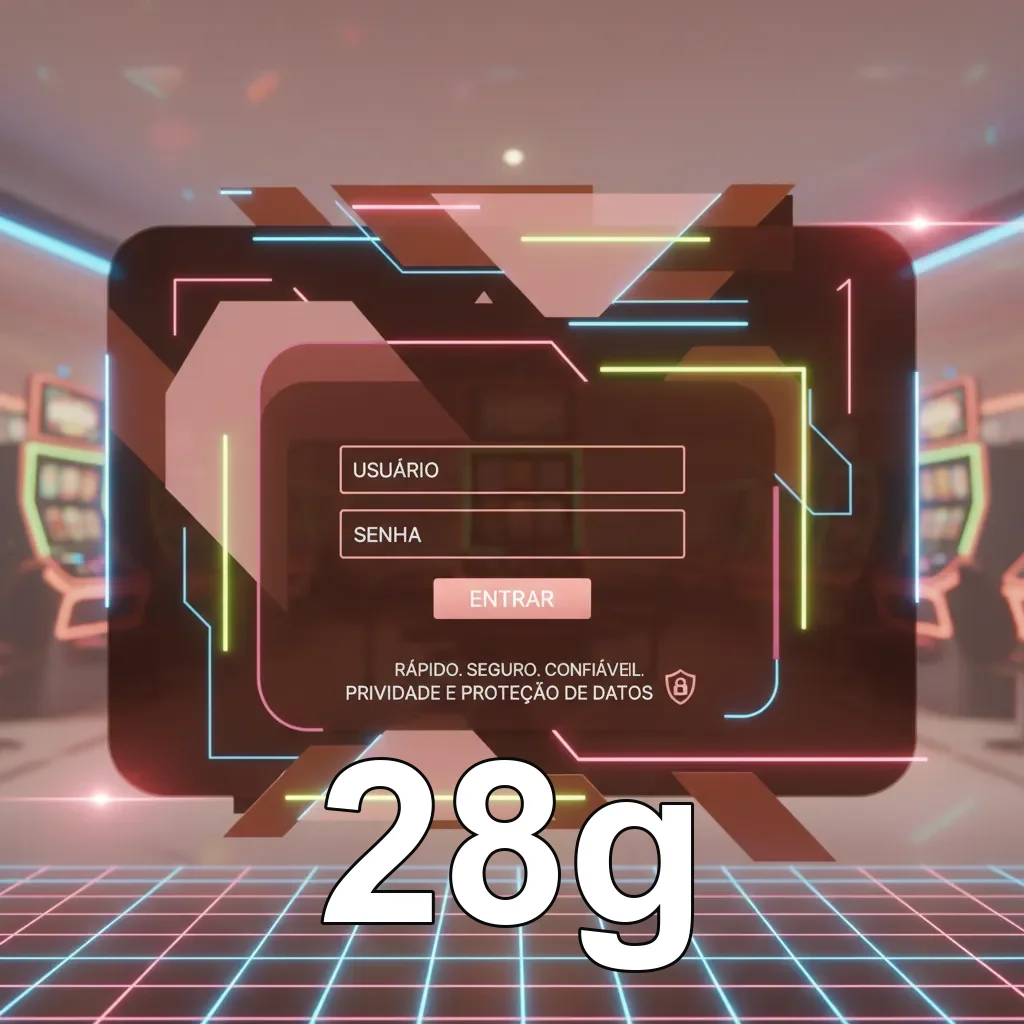 Tela de login 28g no celular com acesso seguro